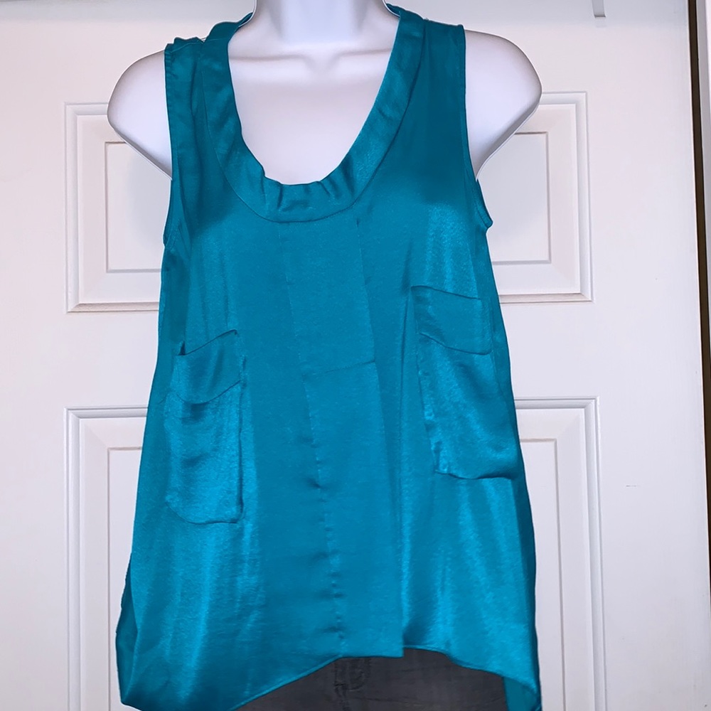 COPY - BCBG silk sleeveless dress shirt